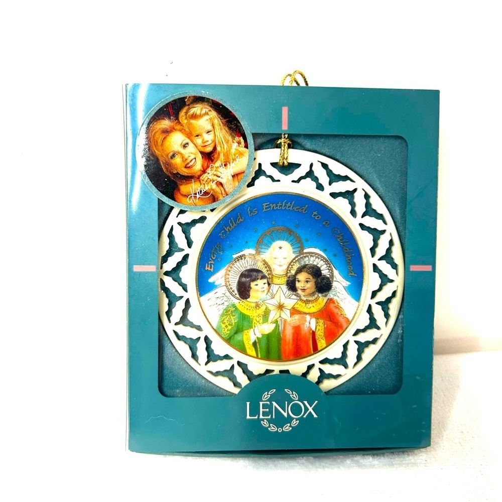 Lenox Christmas Ornament, White & Gold
